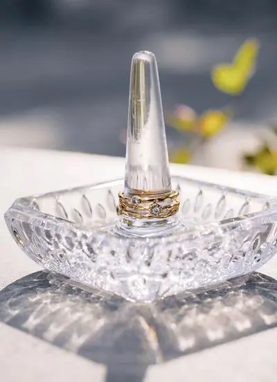Waterford Crystal Lismore Square Ring Holder 